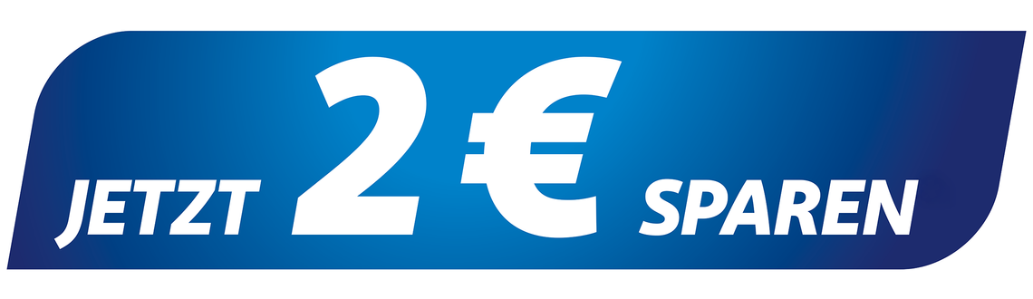 Jetzt 2 Euro sparen